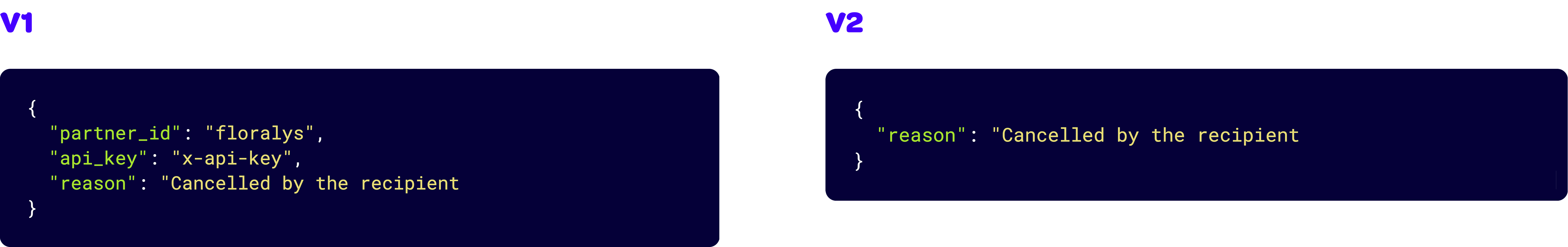 Code v1 v2